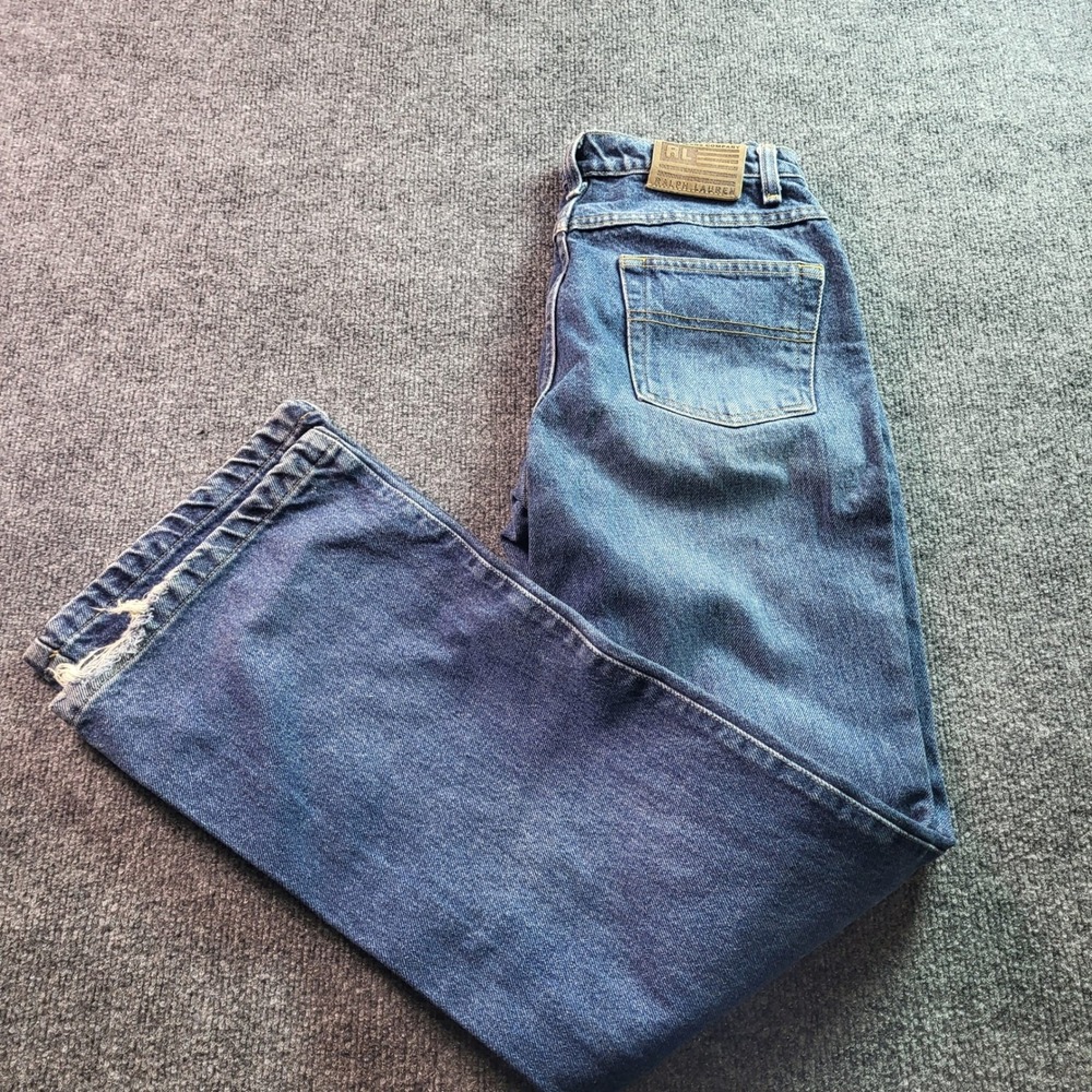 Ralph Lauren Polo Jeans Company Flare‎ Jeans Size 4x33 Blue Denim